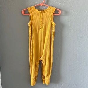 Cat & Jack yellow sleeveless romper size 12m